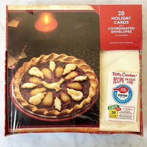 Betty Crocker Partridge in a Pear Tree Pie Christmas Holiday Cards 20 Cards/Env